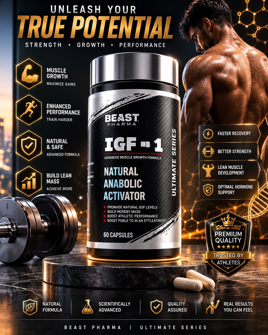 BEAST PHARMA IGF-1 60 CAPSULE