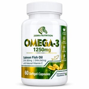 ZEBRA NUTRITION OMEGA-3 60 S0FTGEL 1250MG